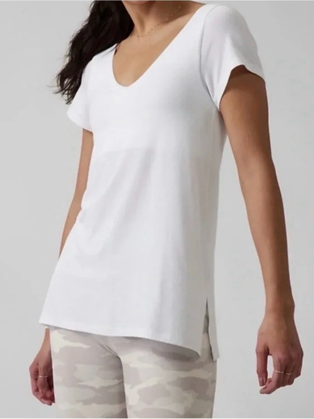 ATHLETA Essence White Support Top Sm 15.5”+ PTP RETAIL $79 NWT